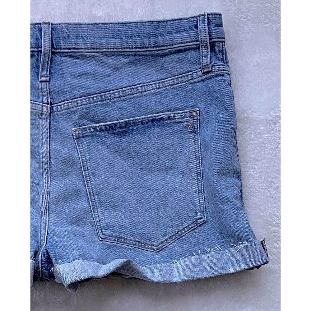 NWT Madewell High-Rise Denim Shorts in Astell Wash: Ripped Edition, Size 32 - Picture 14 of 14